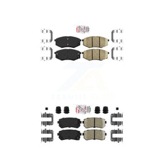 AmeriBRAKES KNF-100185 Disc Brake Pad for 2010-2012 Kia Sportage, Hyundai Tucson - Front and Rear