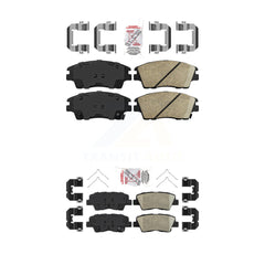 AmeriBRAKES KNF-100187 Disc Brake Pad for 2016-2022 Hyundai Tucson, Kia Sportage - Front and Rear