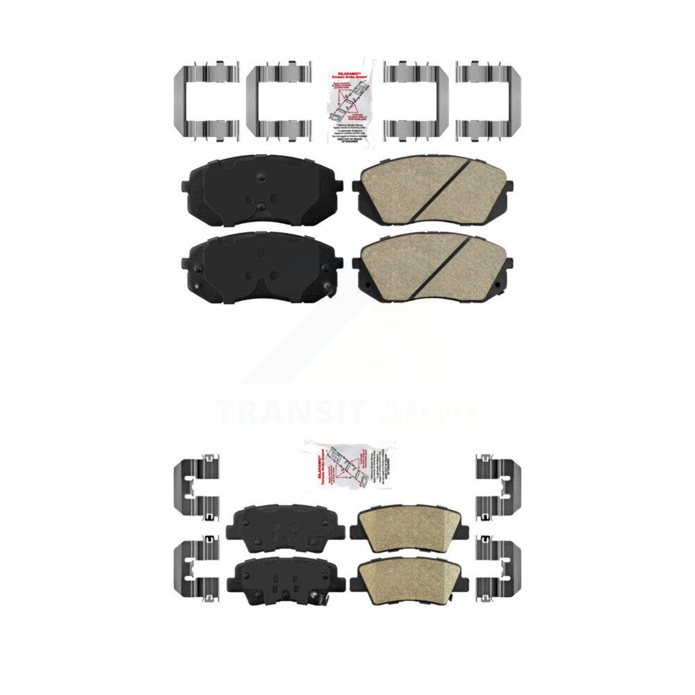 AmeriBRAKES KNF-100188 Disc Brake Pad for 2016 Kia Soul EV - Front and Rear