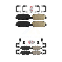 AmeriBRAKES KNF-100189 Disc Brake Pad for 2011-2015 Kia Optima - Front and Rear