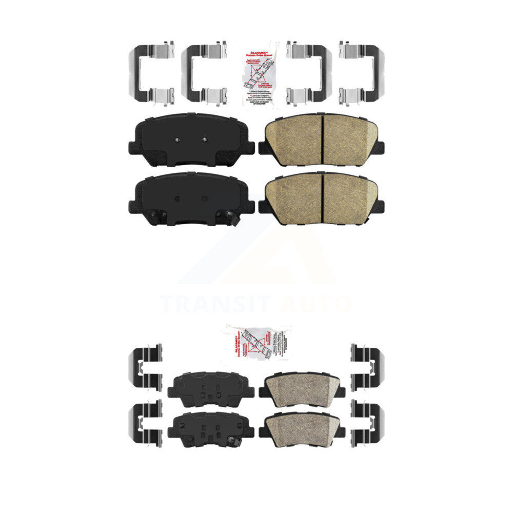 AmeriBRAKES KNF-100190 Disc Brake Pad for 2011-2015 Kia Optima - Front and Rear