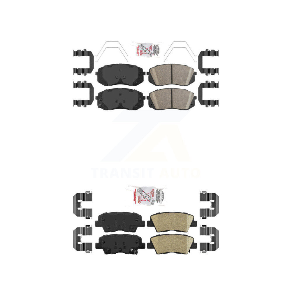 AmeriBRAKES KNF-100192 Disc Brake Pad for 2016-2024 Kia Forte, Hyundai Kona and More - Front and Rear