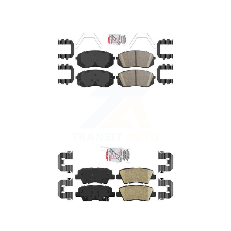 AmeriBRAKES KNF-100192 Disc Brake Pad for 2016-2024 Kia Forte, Hyundai Kona and More - Front and Rear