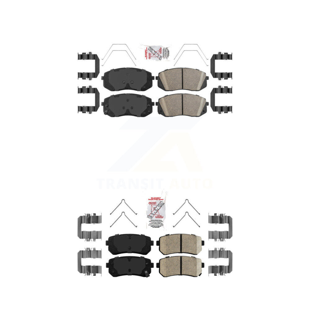AmeriBRAKES KNF-100193 Disc Brake Pad for 2016-2020 Kia Optima - Front and Rear