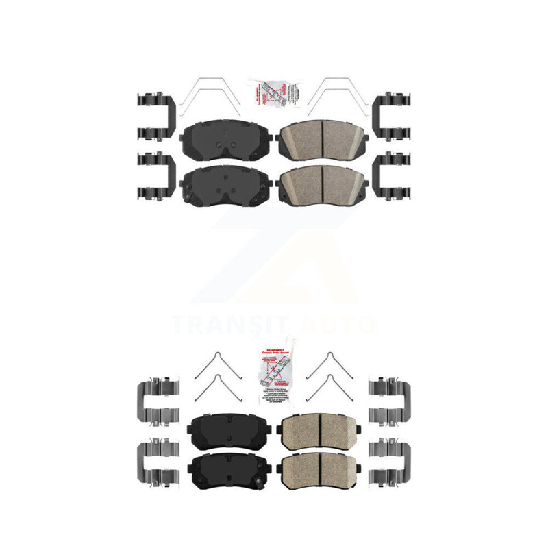 AmeriBRAKES KNF-100193 Disc Brake Pad for 2016-2020 Kia Optima - Front and Rear