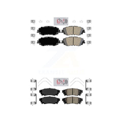 AmeriBRAKES KNF-100199 Disc Brake Pad for 2018-2025 Toyota Camry, Lexus ES300h and More - Front and Rear