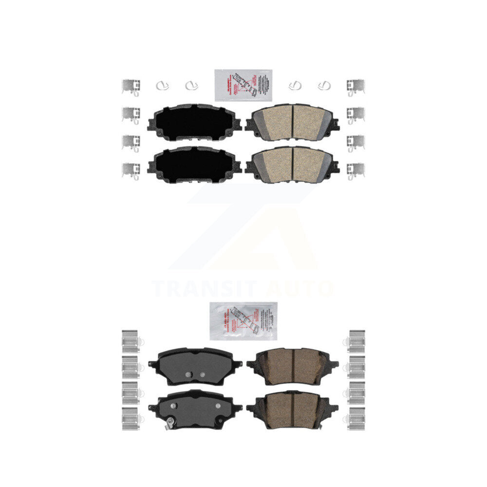 AmeriBRAKES KNF-100200 Disc Brake Pad for 2019 Toyota C-HR - Front and Rear