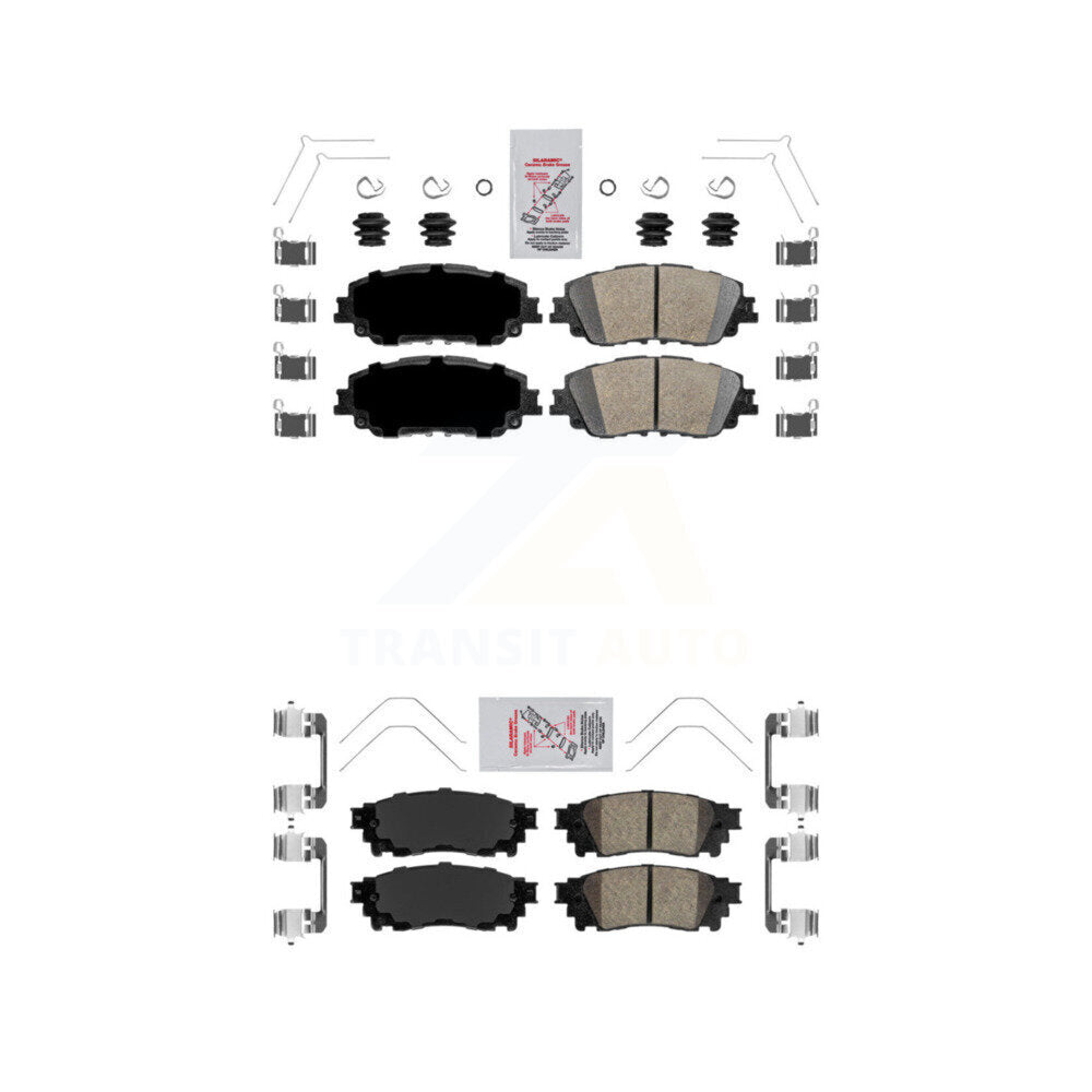 AmeriBRAKES KNF-100202 Disc Brake Pad for 2018-2025 Toyota Camry, Lexus ES300h and More - Front and Rear