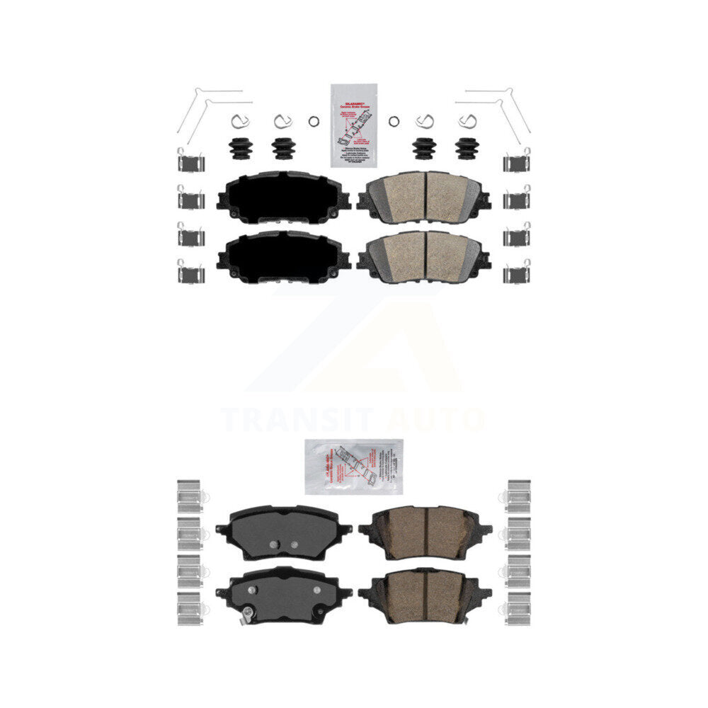 AmeriBRAKES KNF-100203 Disc Brake Pad for 2019 Toyota C-HR - Front and Rear