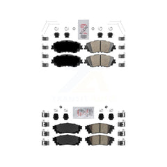 AmeriBRAKES KNF-100204 Disc Brake Pad for 2018-2025 Toyota Camry, Lexus ES300h and More - Front and Rear