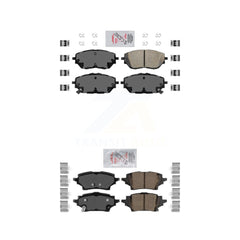 AmeriBRAKES KNF-100205 Disc Brake Pad for 2019-2022 Toyota C-HR - Front and Rear