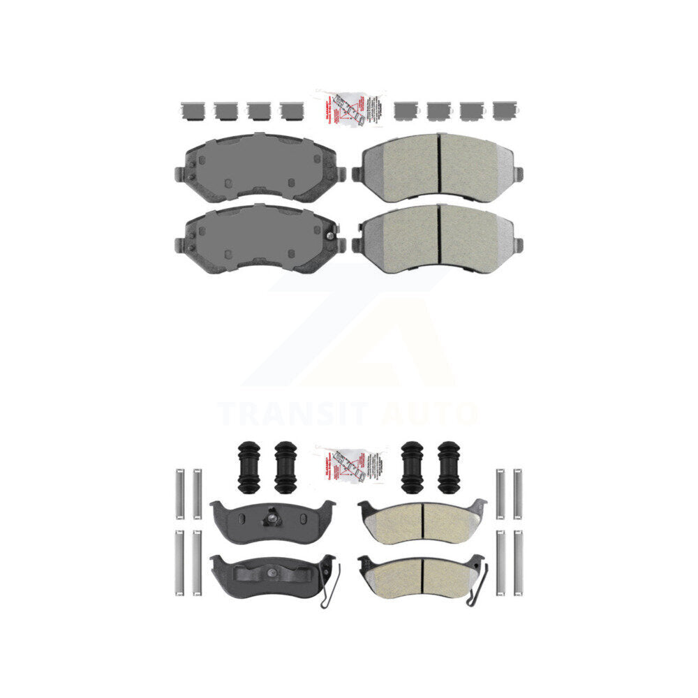 AmeriBRAKES KNF-100207 Disc Brake Pad for 2003-2007 Jeep Liberty - Front and Rear