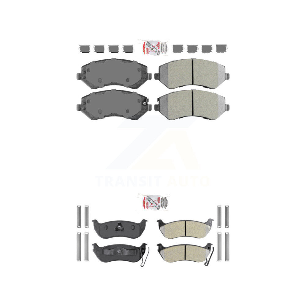 AmeriBRAKES KNF-100208 Disc Brake Pad for 2003-2007 Jeep Liberty - Front and Rear