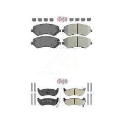 AmeriBRAKES KNF-100208 Disc Brake Pad for 2003-2007 Jeep Liberty - Front and Rear