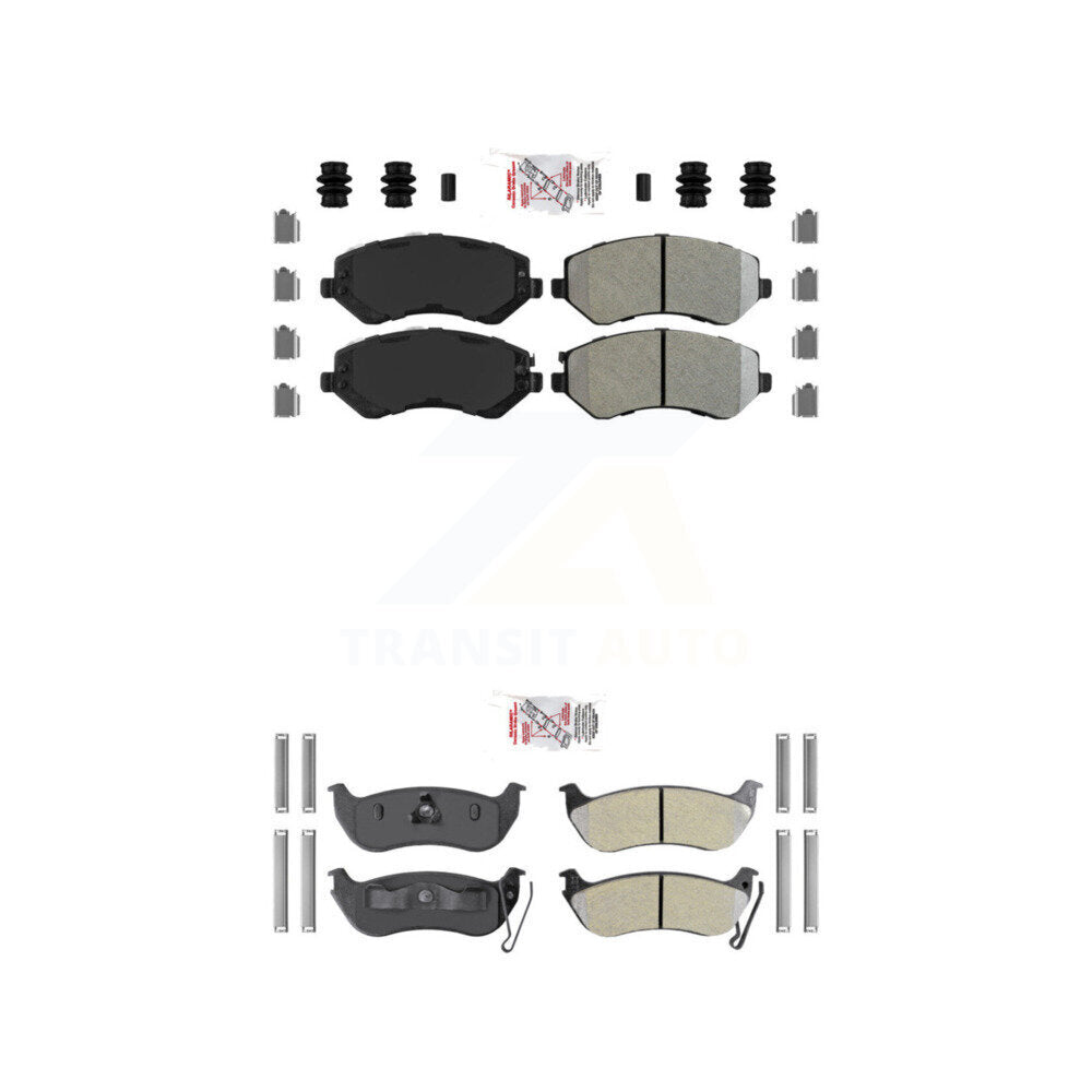 AmeriBRAKES KNF-100210 Disc Brake Pad for 2003-2007 Jeep Liberty - Front and Rear