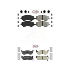 AmeriBRAKES KNF-100210 Disc Brake Pad for 2003-2007 Jeep Liberty - Front and Rear