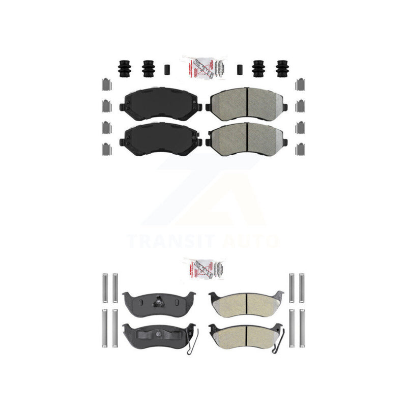 AmeriBRAKES KNF-100210 Disc Brake Pad for 2003-2007 Jeep Liberty - Front and Rear