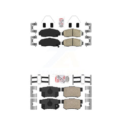 AmeriBRAKES KNF-100211 Disc Brake Pad for 1999-2008 Acura TL, Honda Accord and More - Front and Rear