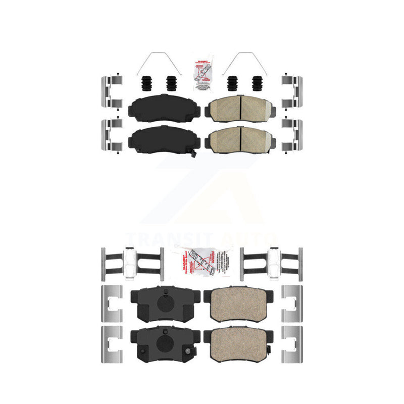 AmeriBRAKES KNF-100211 Disc Brake Pad for 1999-2008 Acura TL, Honda Accord and More - Front and Rear