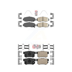 AmeriBRAKES KNF-100212 Disc Brake Pad for 1999-2008 Acura TL, Honda Accord and More - Front and Rear