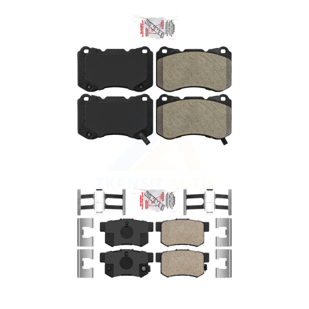 AmeriBRAKES KNF-100213 Disc Brake Pad for 2004-2008 Acura TL - Front and Rear