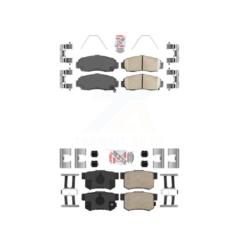 AmeriBRAKES KNF-100215 Disc Brake Pad for 1999-2008 Acura TL, Honda Accord and More - Front and Rear