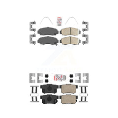 AmeriBRAKES KNF-100215 Disc Brake Pad for 1999-2008 Acura TL, Honda Accord and More - Front and Rear