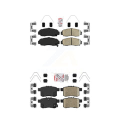 AmeriBRAKES KNF-100216 Disc Brake Pad for 2008-2014 Honda Accord, Acura TSX - Front and Rear