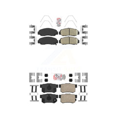 AmeriBRAKES KNF-100220 Disc Brake Pad for 2003-2011 Acura CSX, Honda Accord - Front and Rear