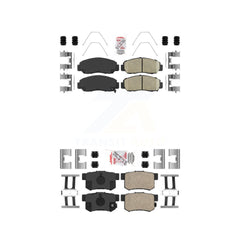 AmeriBRAKES KNF-100222 Disc Brake Pad for 2003-2011 Acura CSX, Honda Accord - Front and Rear