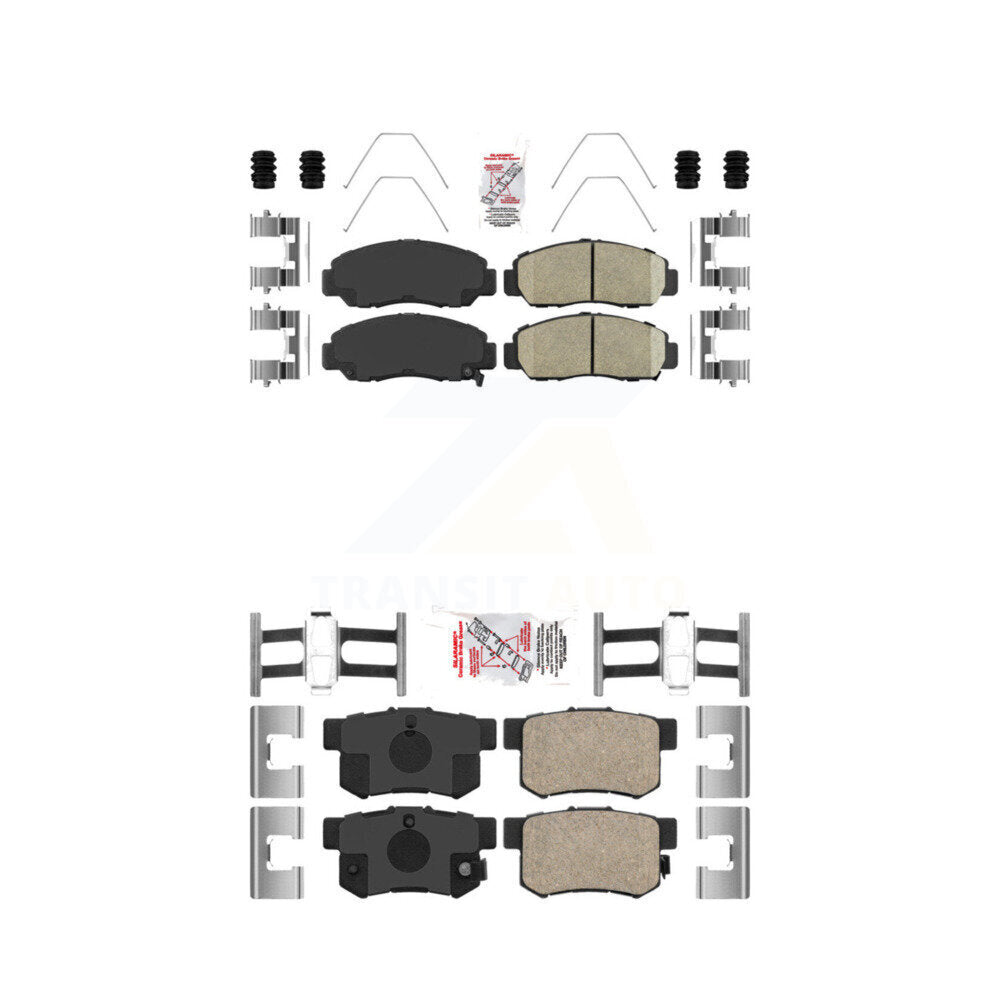 AmeriBRAKES KNF-100223 Disc Brake Pad for 2003-2011 Acura CSX, Honda Accord - Front and Rear