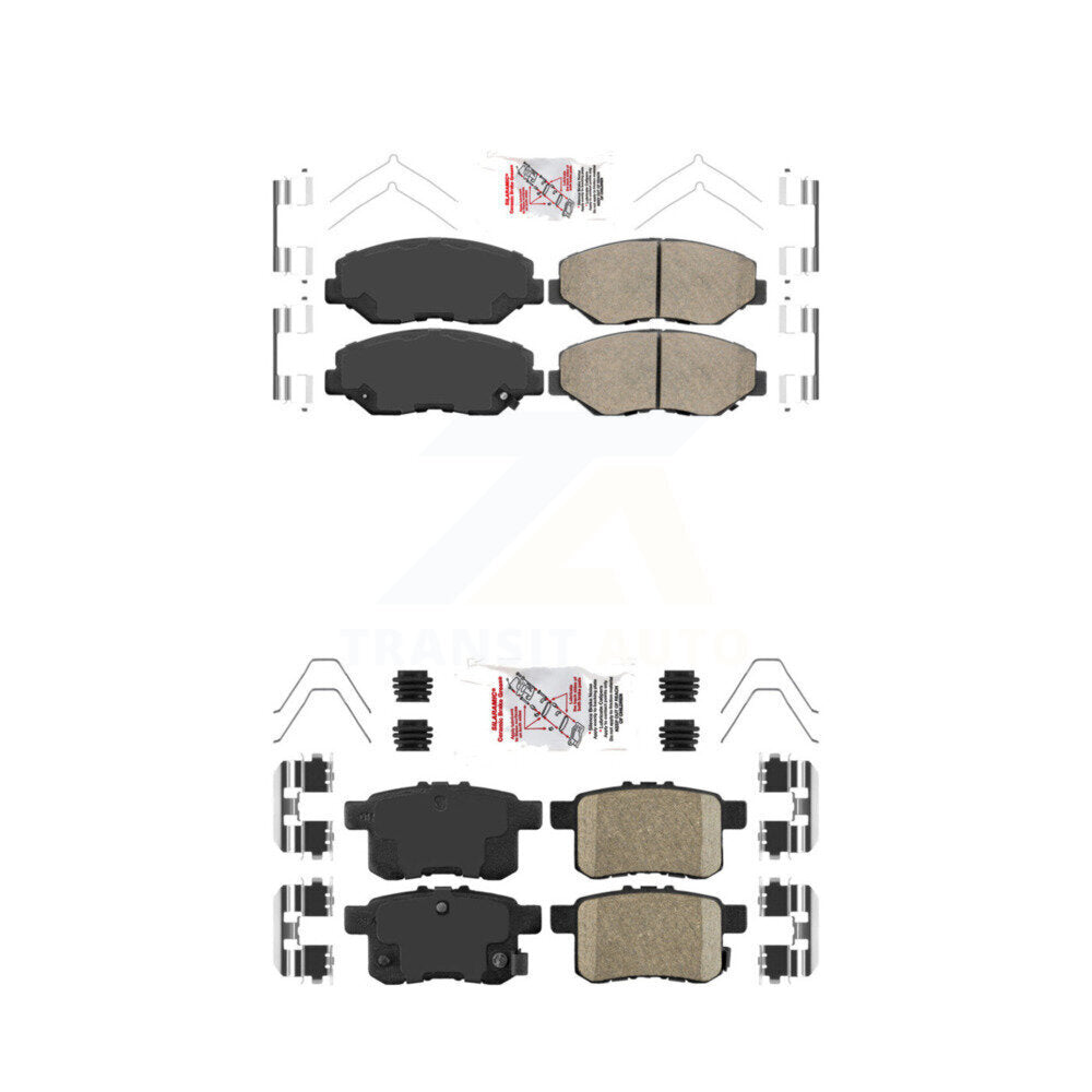 AmeriBRAKES KNF-100226 Disc Brake Pad for 2008-2017 Honda Accord - Front and Rear