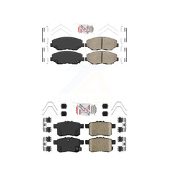 AmeriBRAKES KNF-100226 Disc Brake Pad for 2008-2017 Honda Accord - Front and Rear