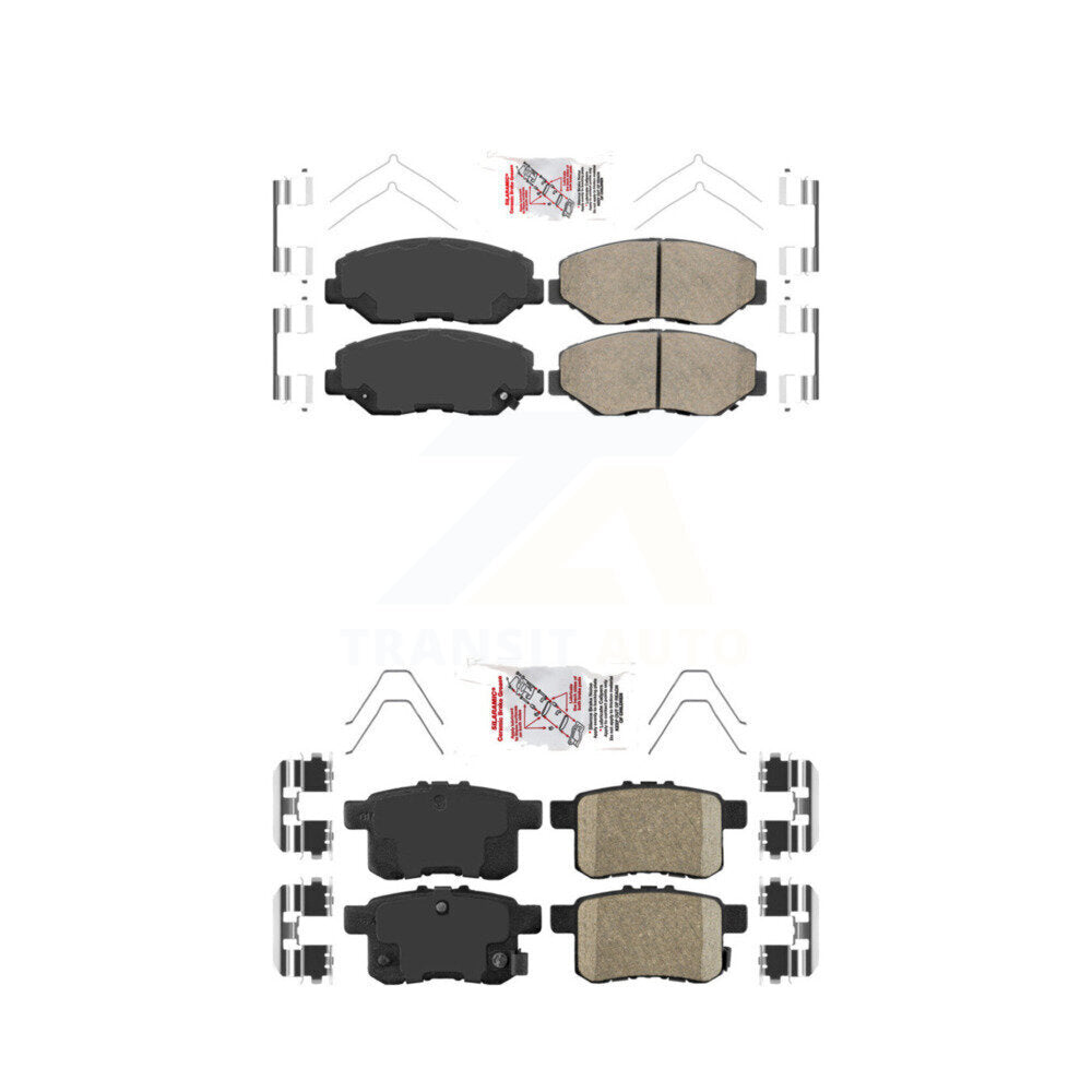 AmeriBRAKES KNF-100227 Disc Brake Pad for 2008-2017 Honda Accord - Front and Rear