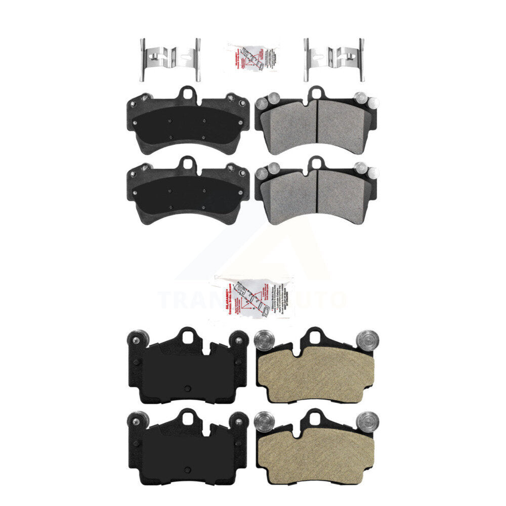 AmeriBRAKES KNF-100228 Disc Brake Pad for 2003-2015 Audi Q7, Porsche Cayenne, Volkswagen Touareg - Front and Rear