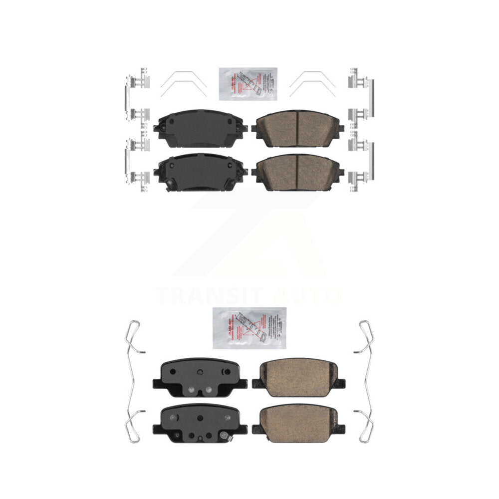 AmeriBRAKES KNF-100230 Disc Brake Pad for 2019-2023 Mazda 3, Mazda 3 Sport - Front and Rear