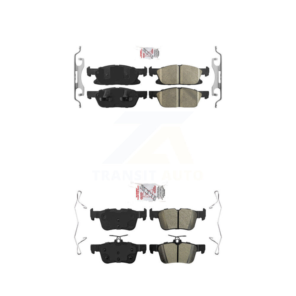 AmeriBRAKES KNF-100237 Disc Brake Pad for 2015-2023 Ford Edge, Lincoln Nautilus, Lincoln MKX - Front and Rear