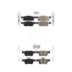 AmeriBRAKES KNF-100237 Disc Brake Pad for 2015-2023 Ford Edge, Lincoln Nautilus, Lincoln MKX - Front and Rear
