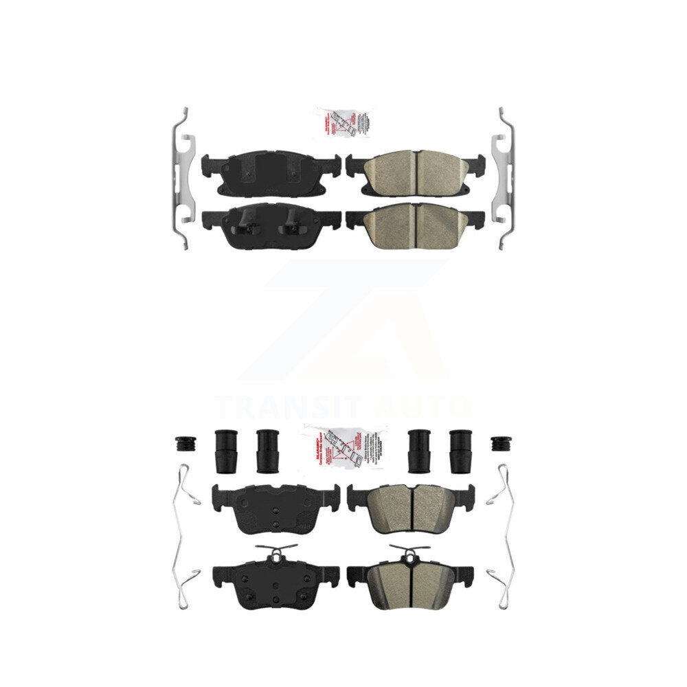 AmeriBRAKES KNF-100238 Disc Brake Pad for 2015-2023 Ford Edge, Lincoln Nautilus, Lincoln MKX - Front and Rear