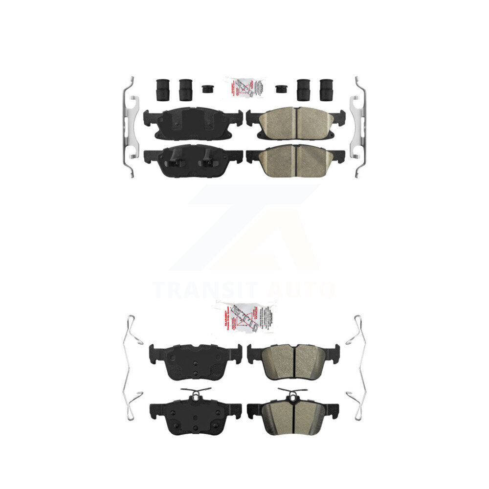 AmeriBRAKES KNF-100239 Disc Brake Pad for 2015-2023 Ford Edge, Lincoln Nautilus, Lincoln MKX - Front and Rear