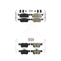 AmeriBRAKES KNF-100239 Disc Brake Pad for 2015-2023 Ford Edge, Lincoln Nautilus, Lincoln MKX - Front and Rear