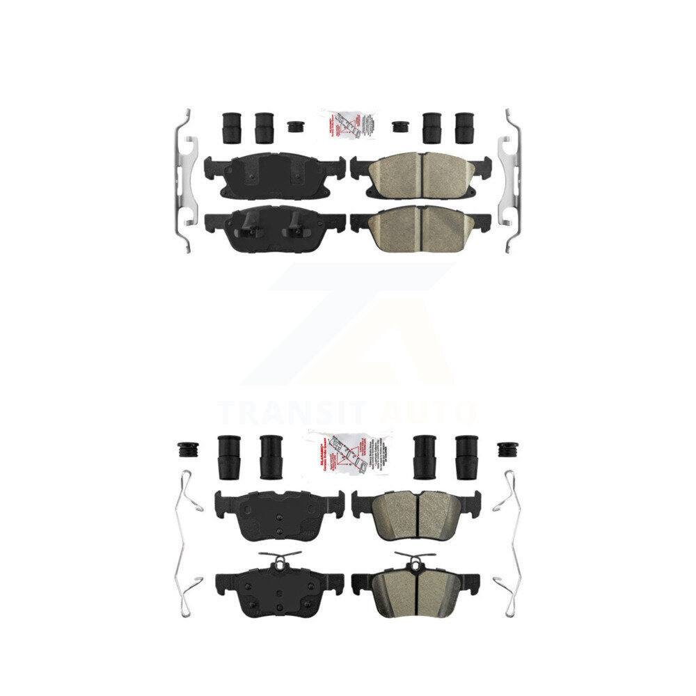 AmeriBRAKES KNF-100240 Disc Brake Pad for 2015-2023 Ford Edge, Lincoln Nautilus, Lincoln MKX - Front and Rear