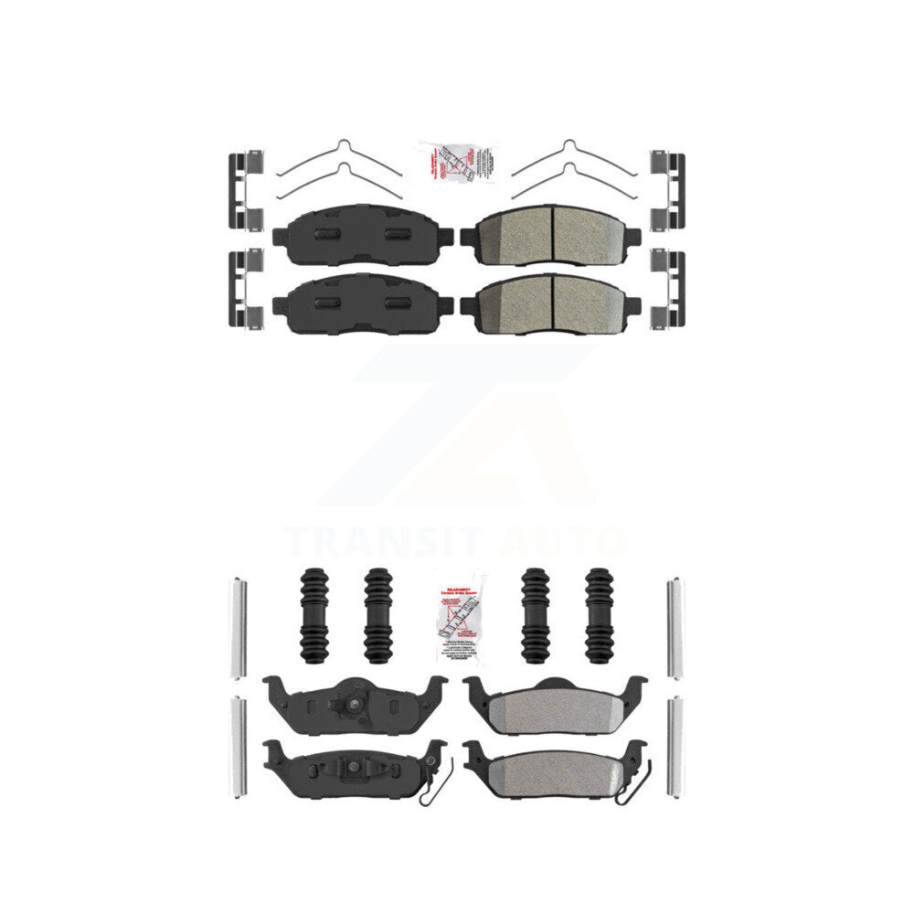 AmeriBRAKES KNF-100241 Disc Brake Pad for 2004-2009 Lincoln Mark LT, Ford F-150 - Front and Rear