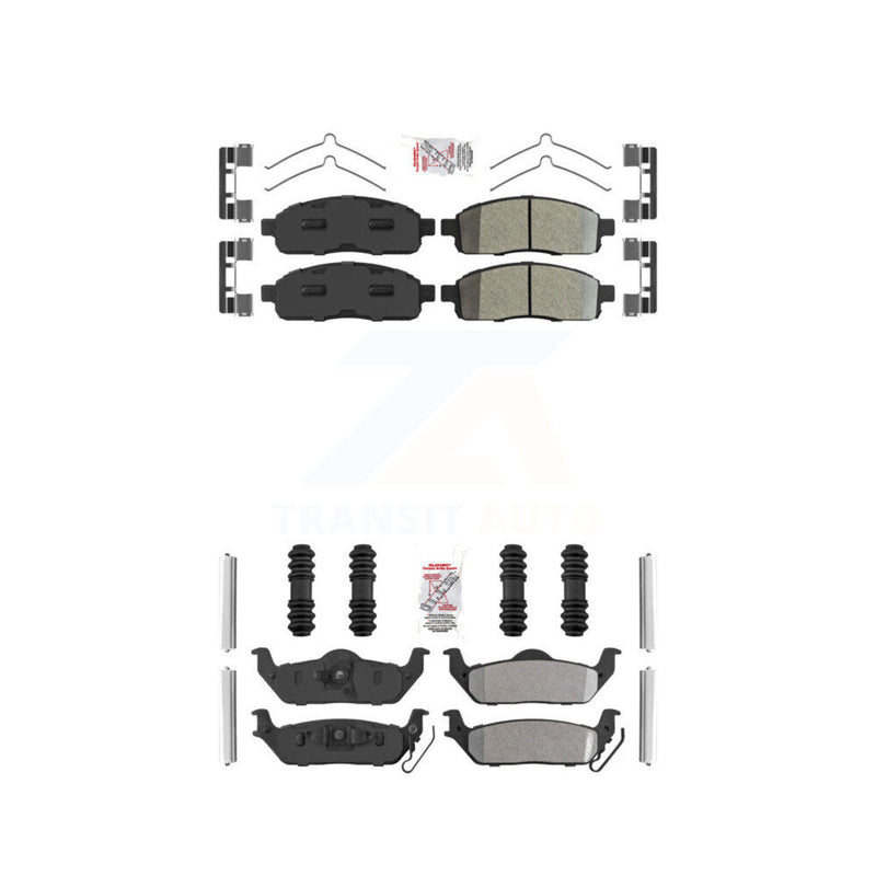 AmeriBRAKES KNF-100241 Disc Brake Pad for 2004-2009 Lincoln Mark LT, Ford F-150 - Front and Rear