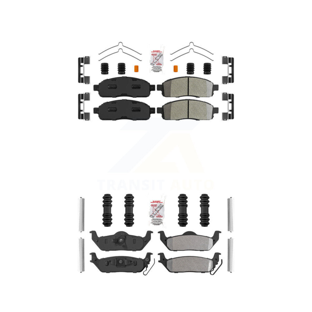 AmeriBRAKES KNF-100243 Disc Brake Pad for 2004-2009 Lincoln Mark LT, Ford F-150 - Front and Rear