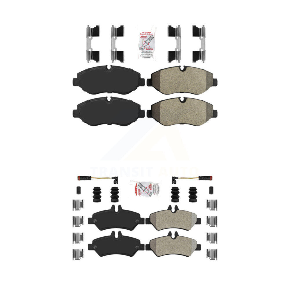 AmeriBRAKES KNF-100245 Disc Brake Pad for 2007-2018 Mercedes-Benz Sprinter 2500, Dodge Sprinter 2500, Freightliner Sprinter 2500 - Front and Rear