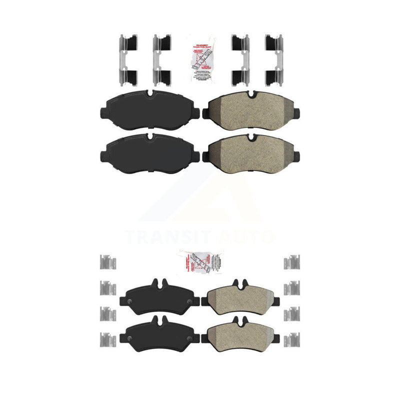 AmeriBRAKES KNF-100246 Disc Brake Pad for 2007-2018 Mercedes-Benz Sprinter 2500, Dodge Sprinter 2500, Freightliner Sprinter 2500 - Front and Rear