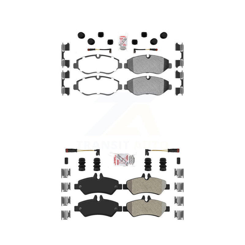 AmeriBRAKES KNF-100247 Disc Brake Pad for 2007-2018 Mercedes-Benz Sprinter 2500, Dodge Sprinter 2500, Freightliner Sprinter 2500 - Front and Rear