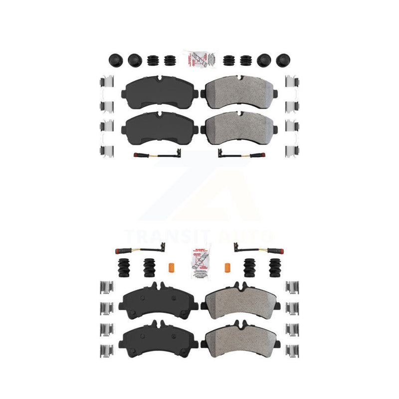 AmeriBRAKES KNF-100249 Disc Brake Pad for 2007-2018 Mercedes-Benz Sprinter 3500XD, Mercedes-Benz Sprinter 3500 and More - Front and Rear