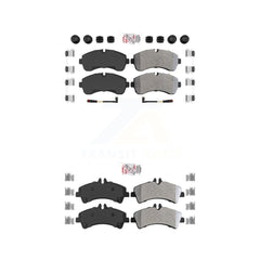 AmeriBRAKES KNF-100250 Disc Brake Pad for 2007-2018 Mercedes-Benz Sprinter 3500XD, Mercedes-Benz Sprinter 3500 and More - Front and Rear